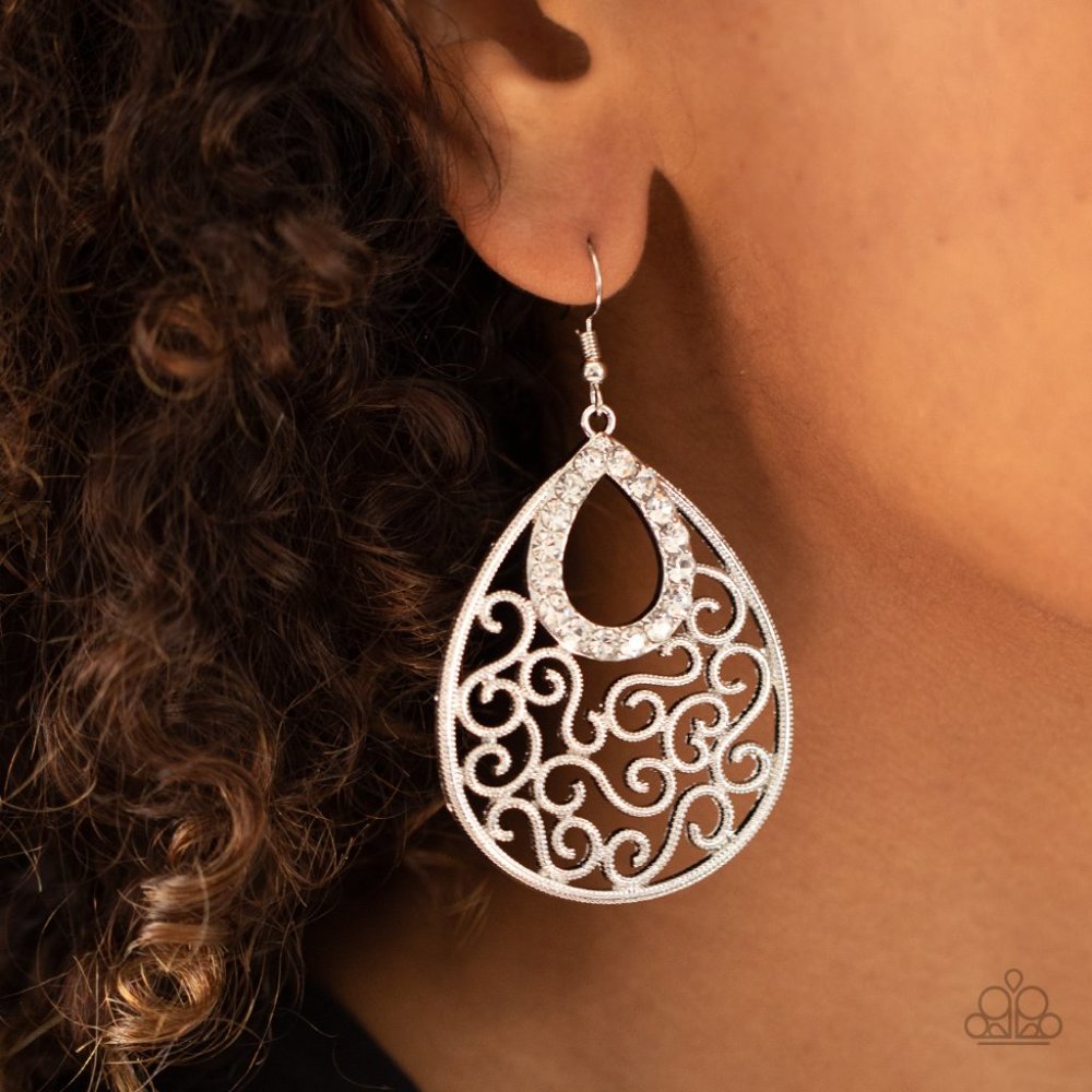 White  Seize The Stage - White Earrings